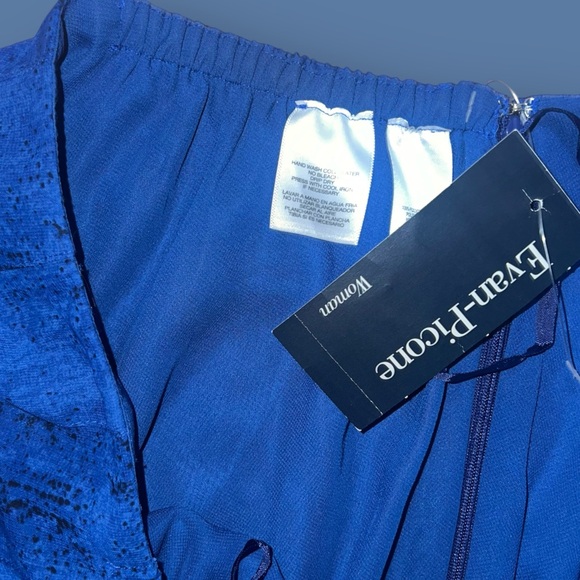 NWT Evan-Picone Woman Blue Pleated A-Line Midi Skirt, Women’s Plus Size 22W - Picture 3 of 6